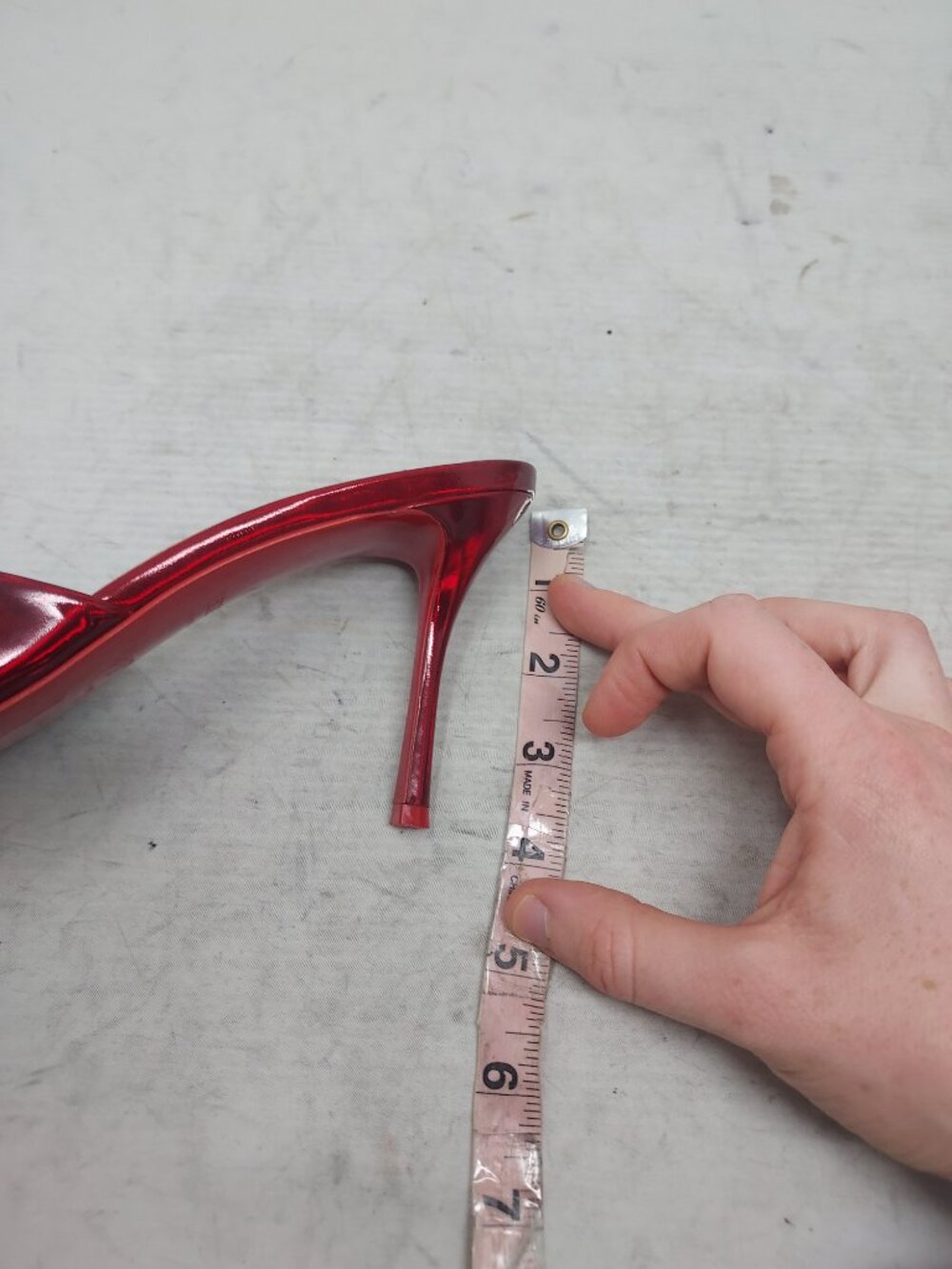 CHRISTIAN LOUBOUTIN Me Dolly Patent Red Heel Sandal - Picture 12 of 14